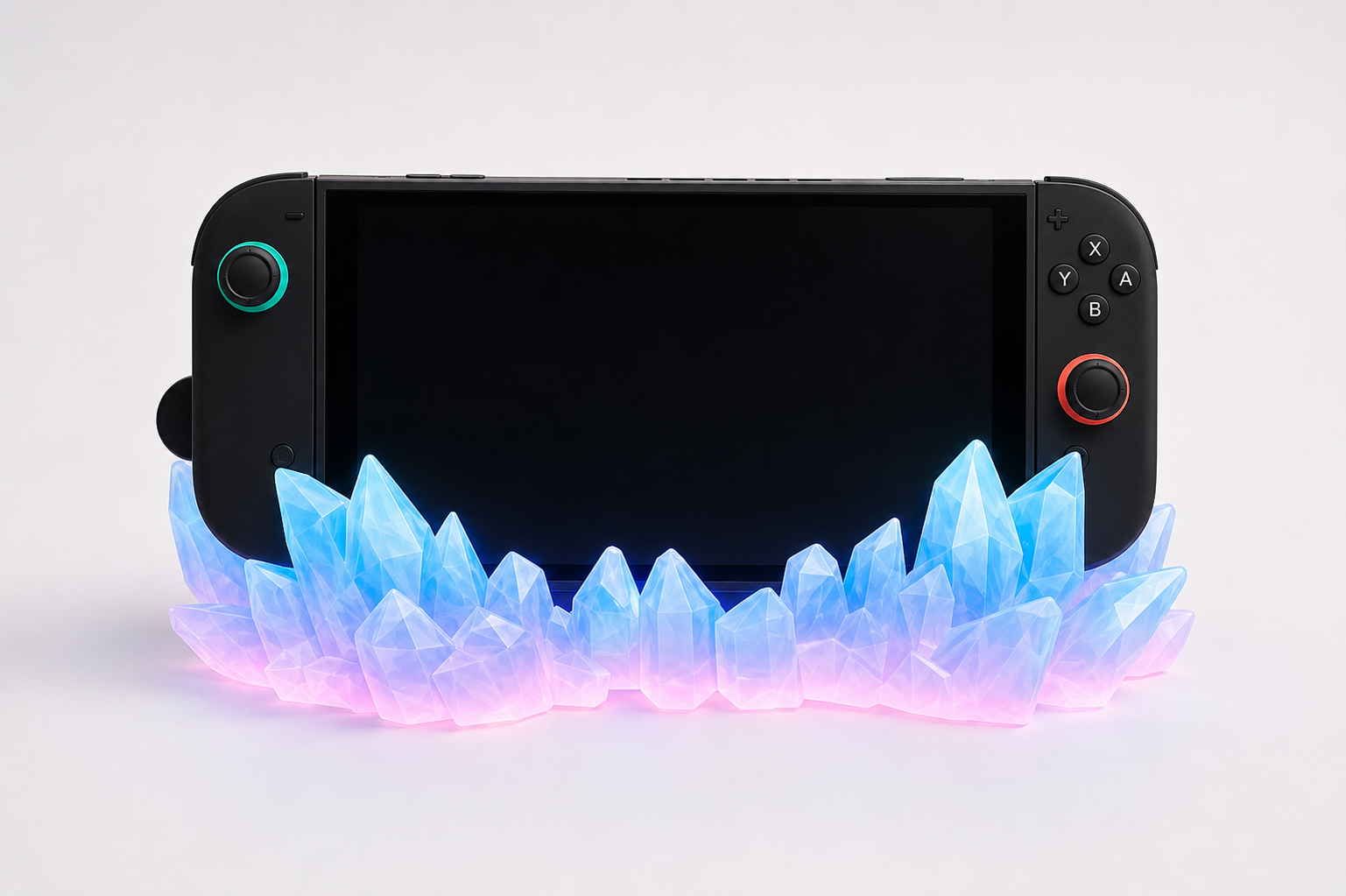 Rainbow Glow Crystal Dock Cover for Nintendo Switch 2 – 3D Printed